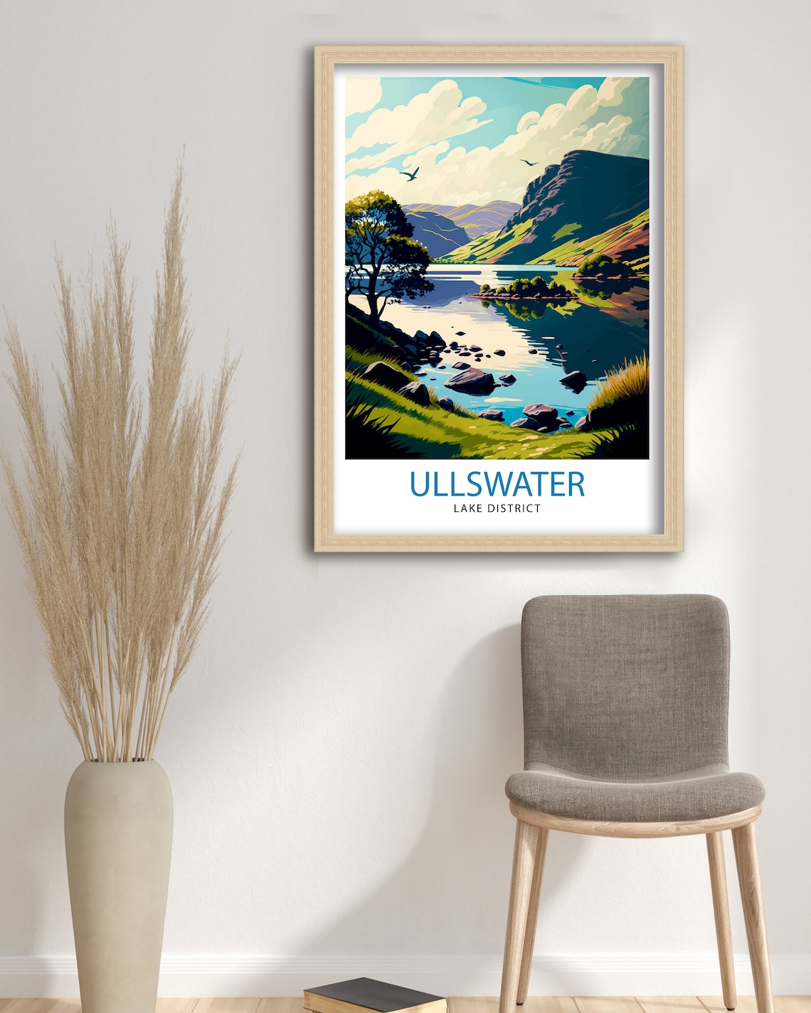 Ullswater Lake District Travel Poster, Home Decor - Image 3