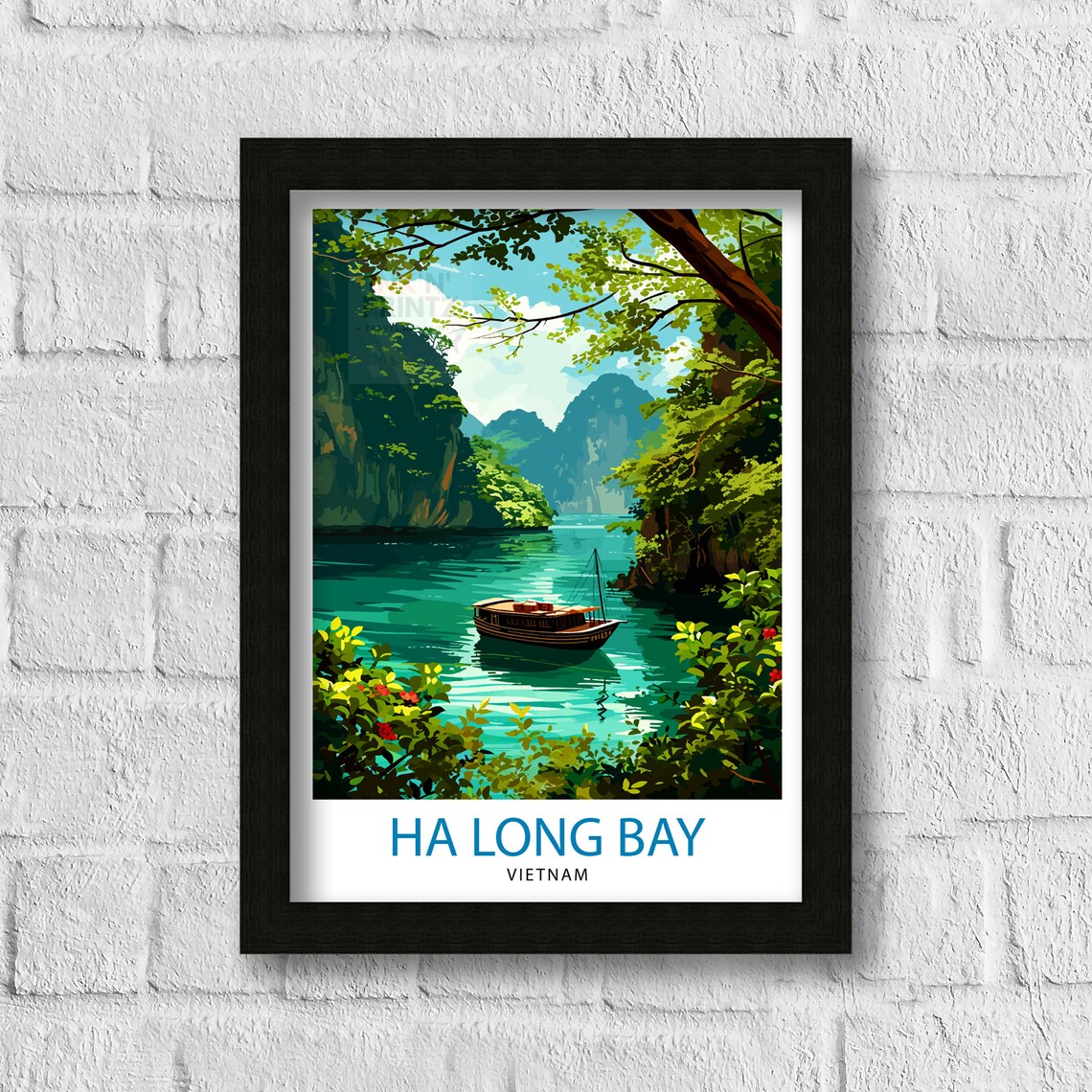 Ha Long Bay Vietnam Travel Poster, Wall Decor - Image 3