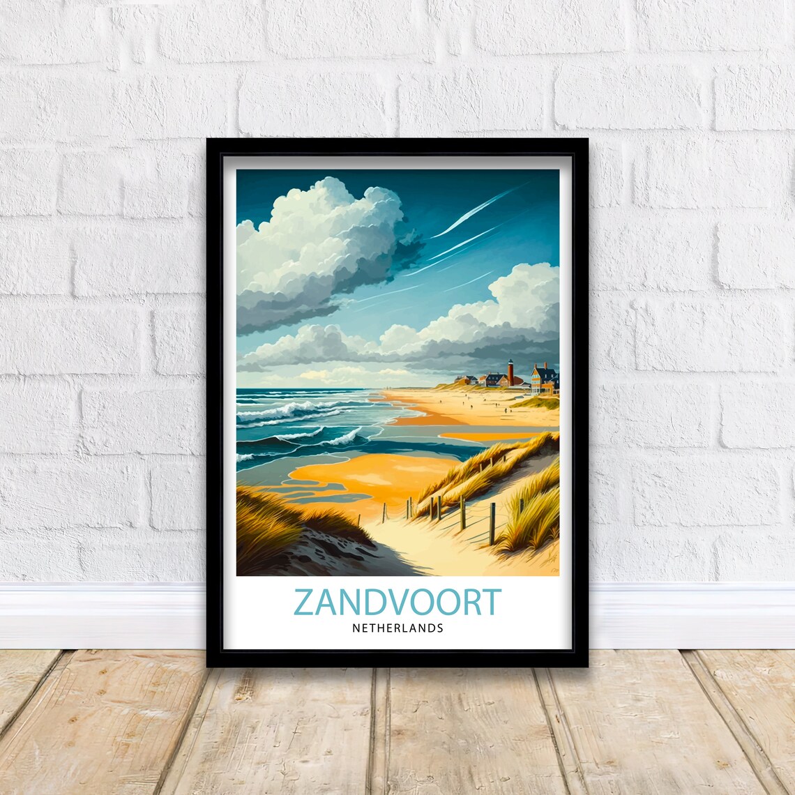 Zandvoort Netherlands Travel Poster, Europe Decor - Image 2