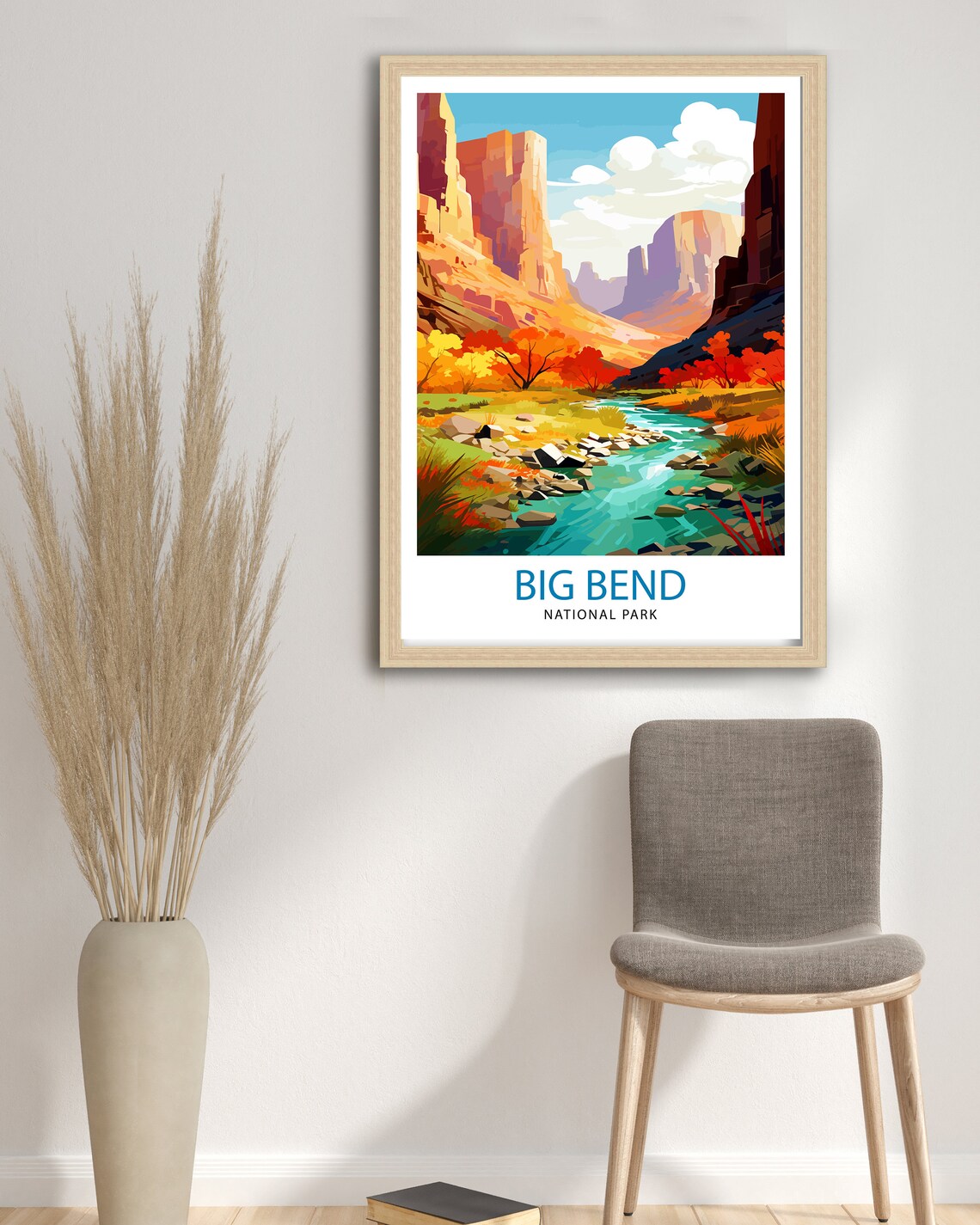 Big Bend National Park Travel Poster, Texas Art - Image 2