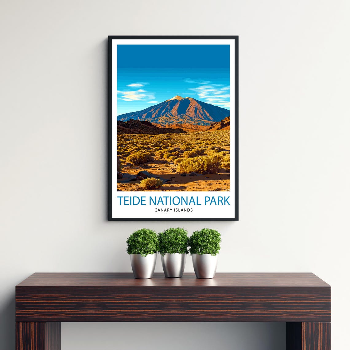 Teide National Park Canary Islands Volcano Mountain Landscape Poster - Image 3