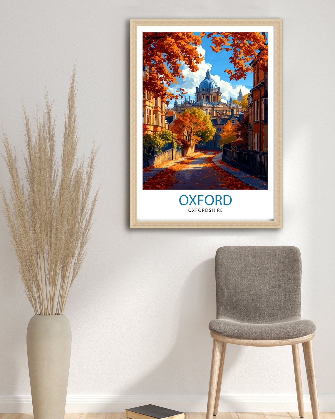 Oxford, England Travel Poster, Oxfordshire Decor - Image 2