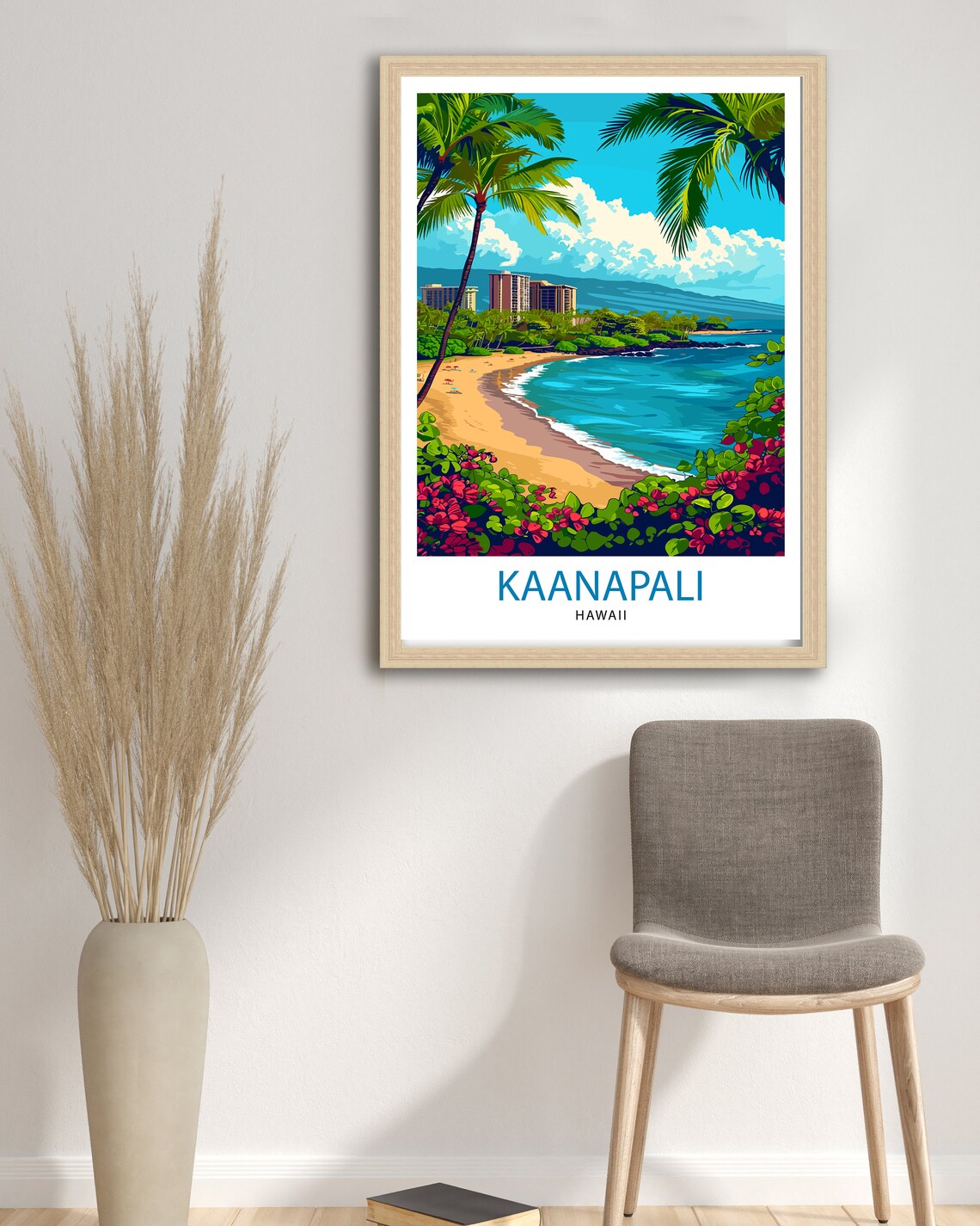 Kaanapali Beach Hawaii Beach House Decor Poster - Image 2