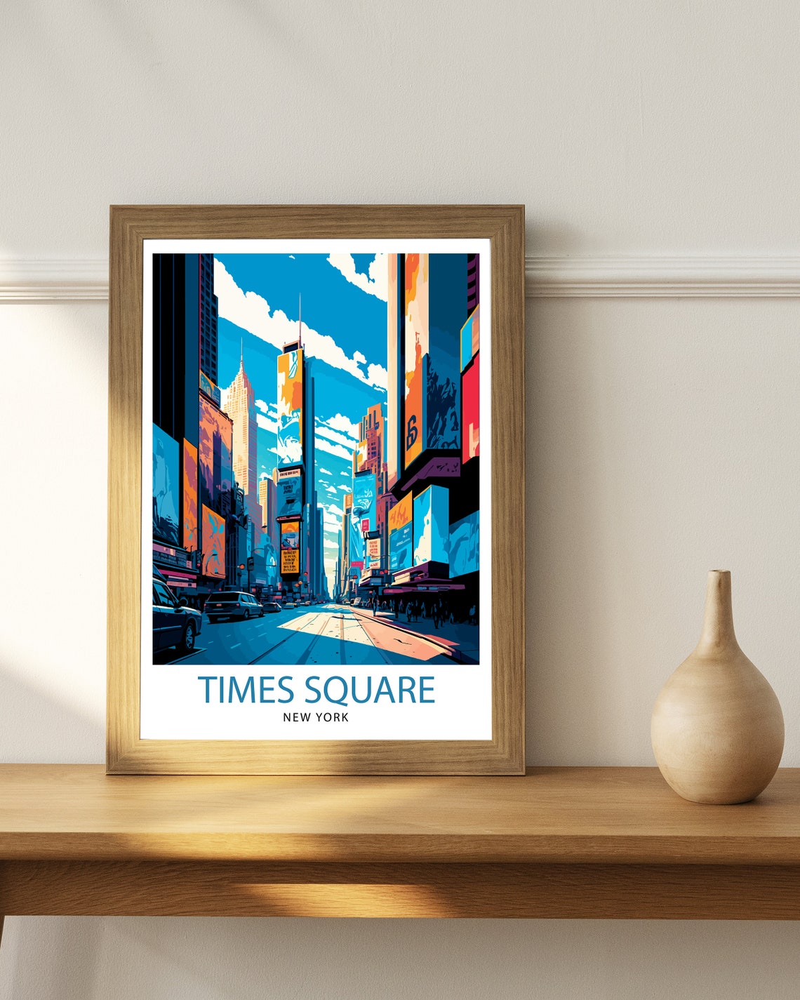 Times Square New York Colorful Billboards Street Scene Poster - Image 2
