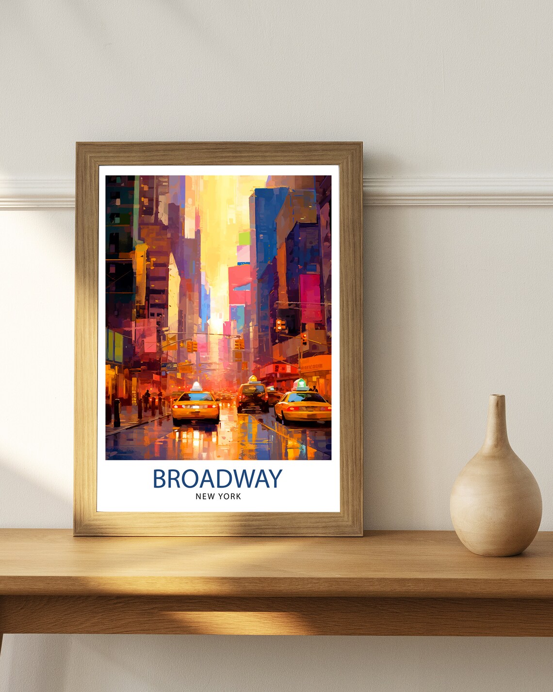 Broadway New York City Travel Poster, Wall Decor - Image 2