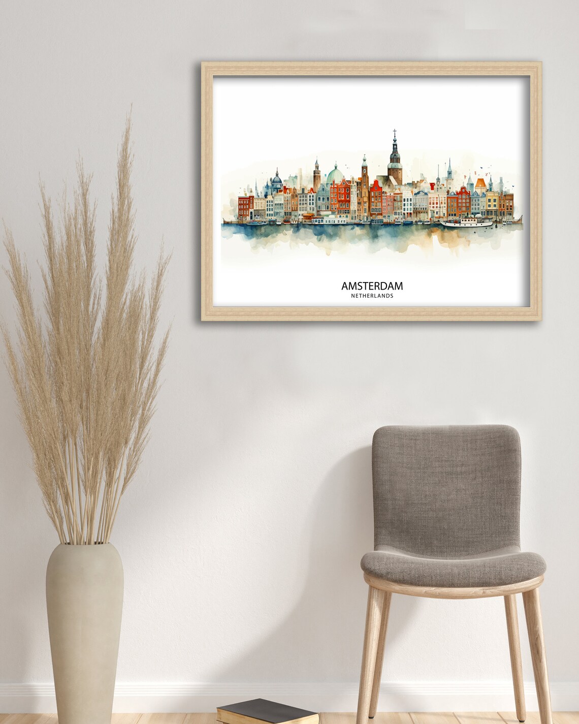 Amsterdam Skyline Print, Dutch Cityscape Poster - Image 2