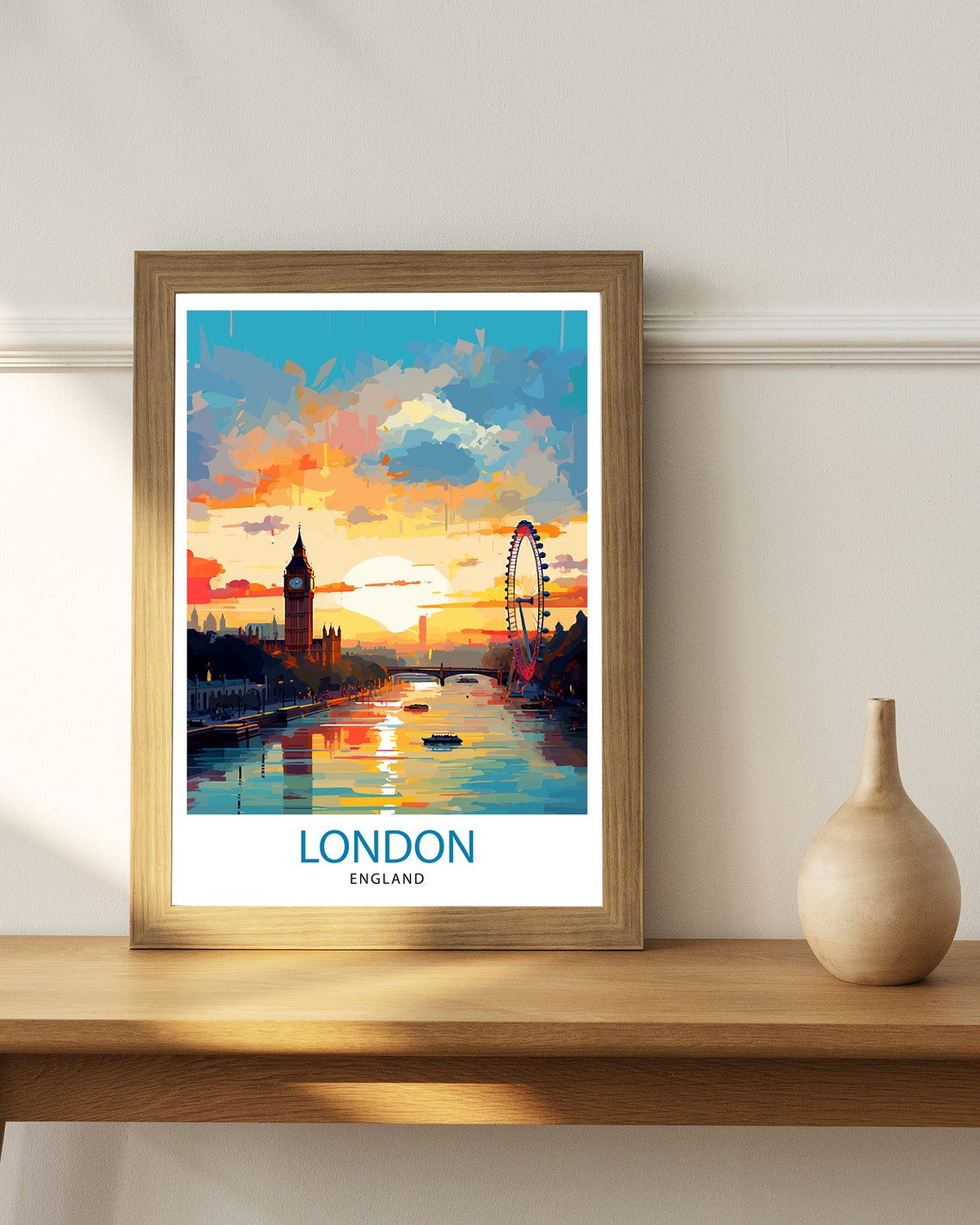 London Travel Poster, London Home Decor - Image 2
