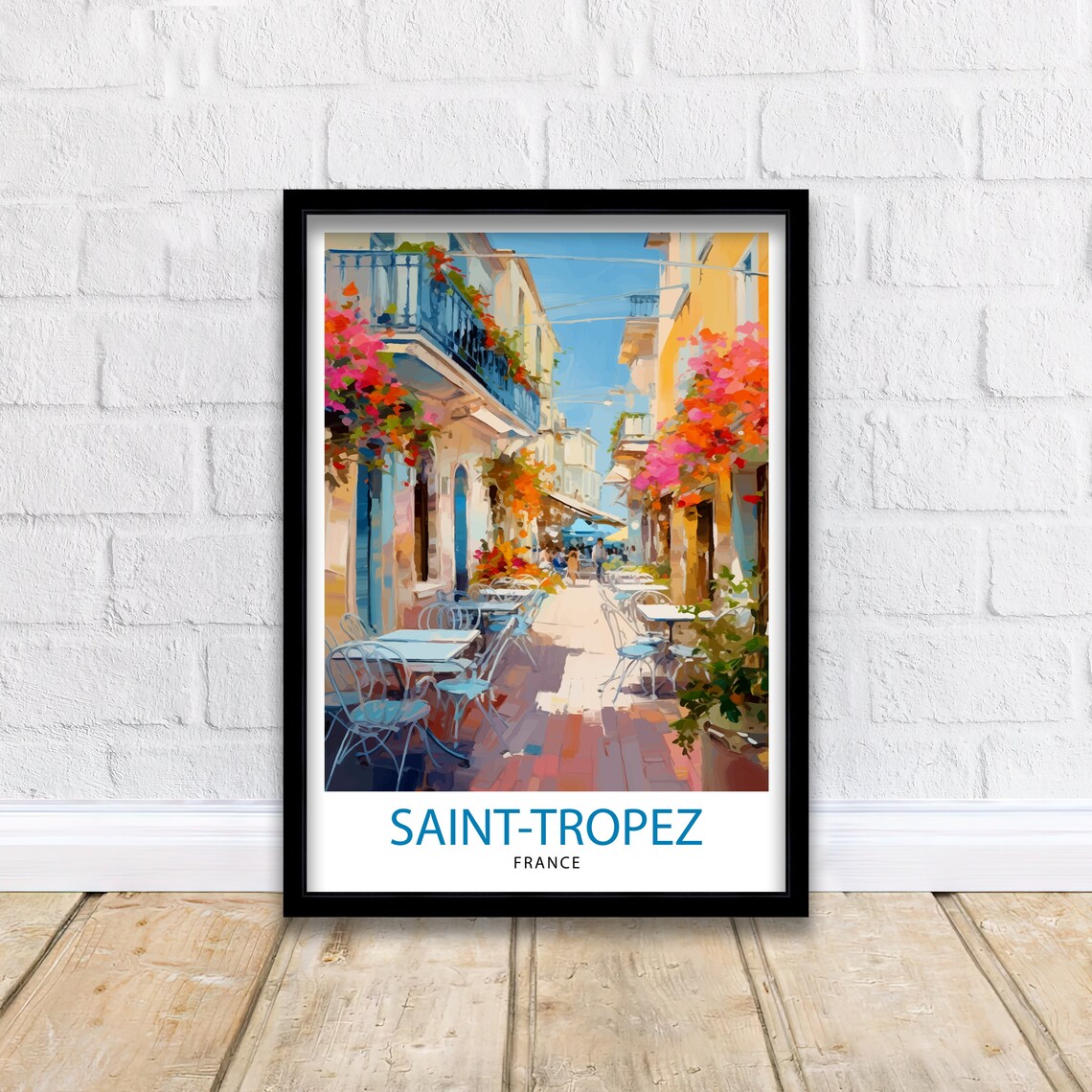 St Tropez France Travel Print St Tropez Wall Decor St Tropez Poster French Riviera Travel Prints St Tropez Art Print St Tropez - Image 2