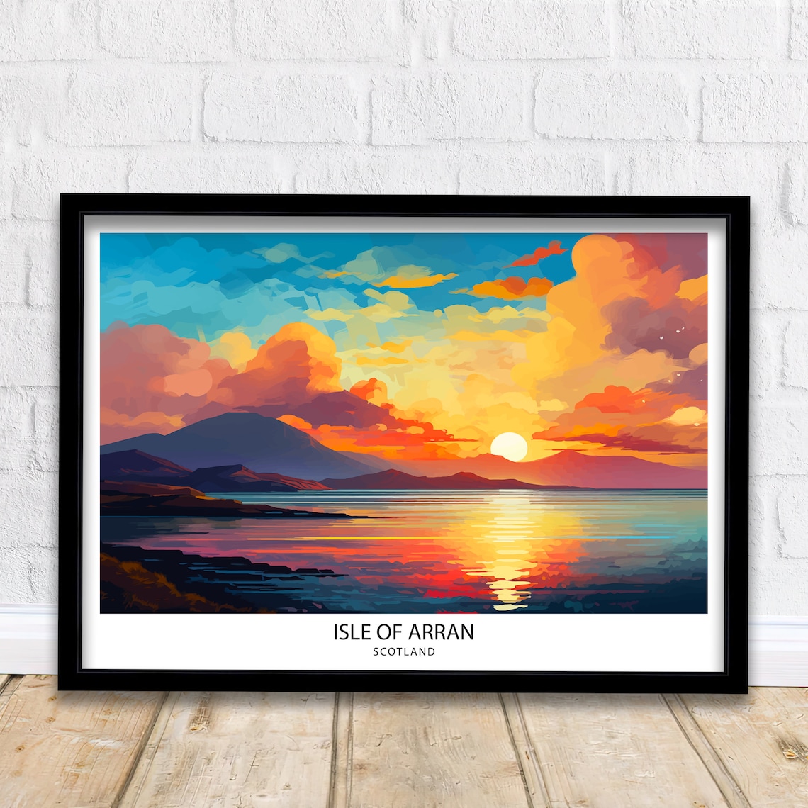 Isle Of Arran Scotland Travel Poster, Arran Decor