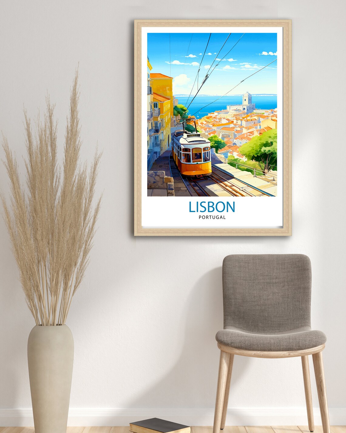 Lisbon Portugal Travel Poster, Lisbon Wall Decor - Image 3