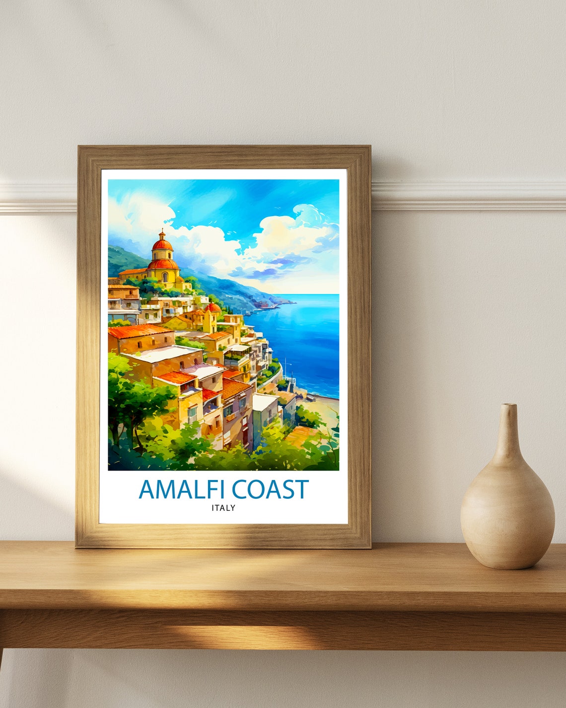 Amalfi Italy Travel Print Amalfi Wall Decor Amalfi Poster Amalfi Art Print Amalfi Wall Art Amalfi Home Living Decor Gift For Amalfi - Image 3