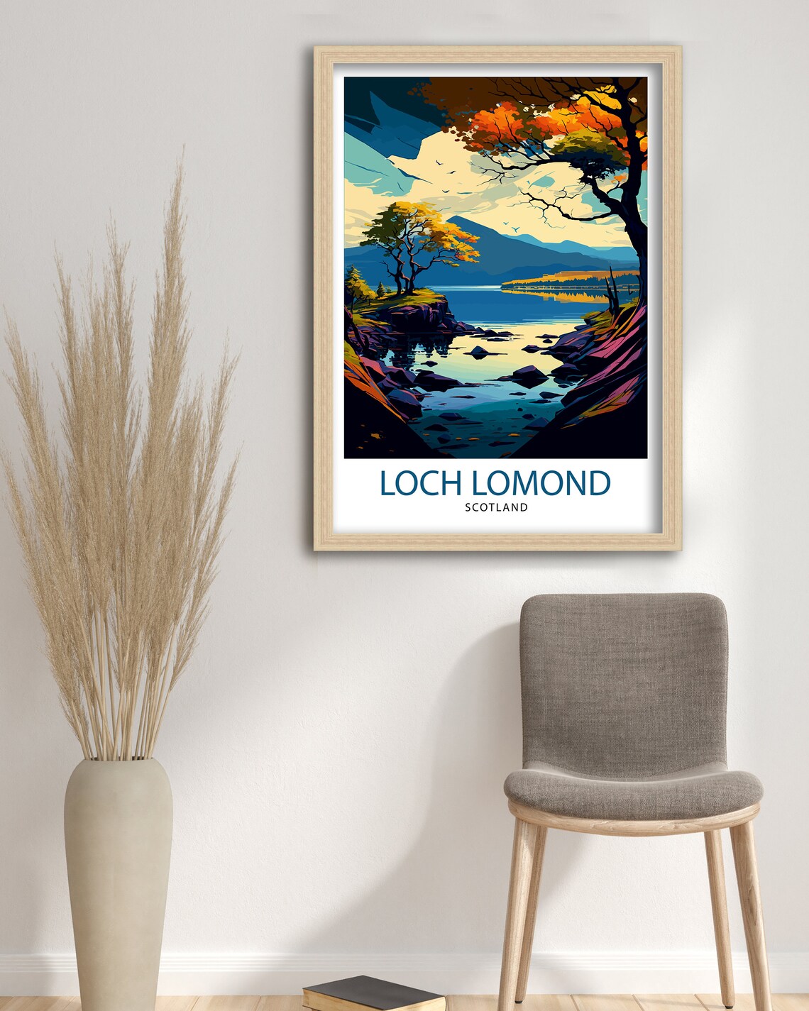 Loch Lomond Travel Poster, Scotland Illustration - Image 3