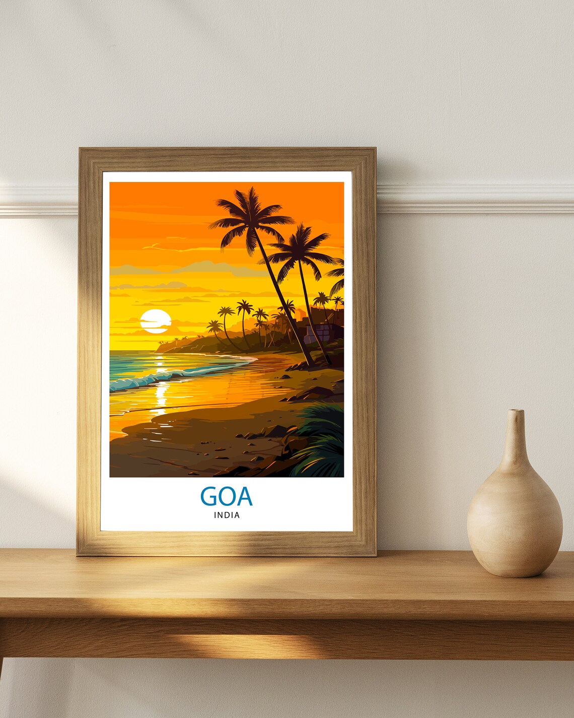 Goa India Travel Poster, India Travel Art Print - Image 2