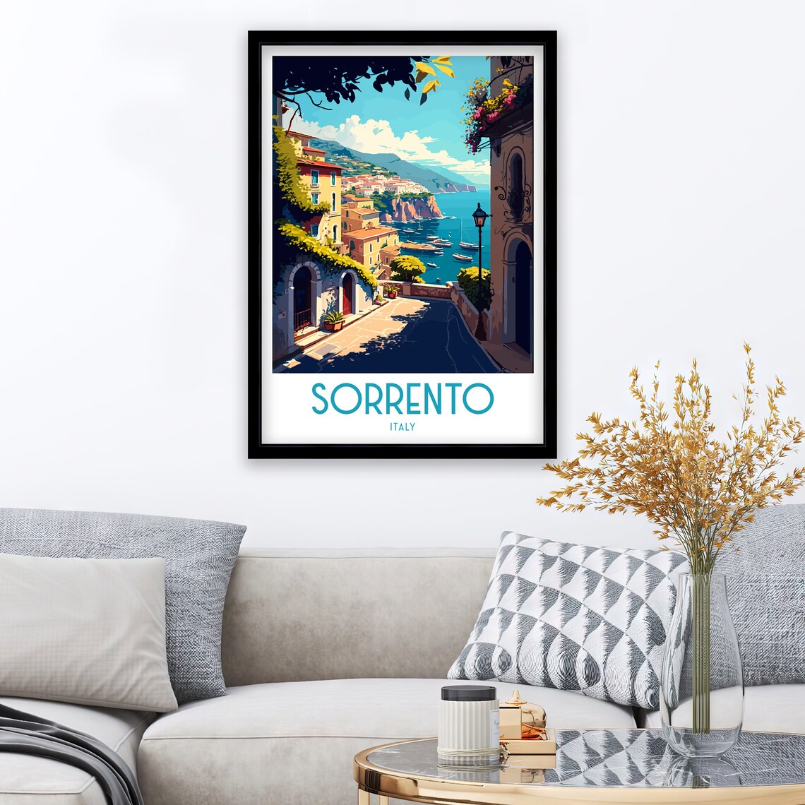 Sorrento Italy Travel Poster, Sorrento Wall Decor - Image 2