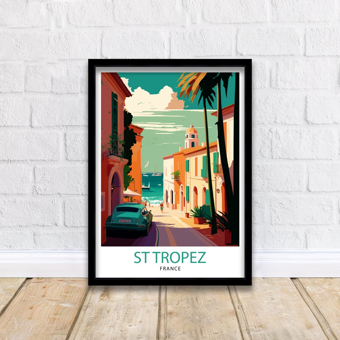 St Tropez Travel Poster, France Wall Decor - Image 2