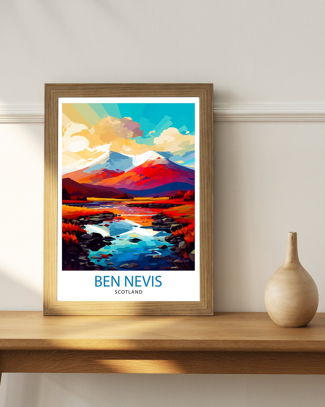 Ben Nevis Scottish Mountain Decor Art Print - Image 2