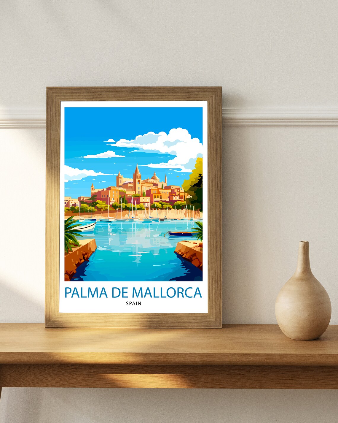 Palma De Mallorca Travel Poster, Europe Wall Decor - Image 2