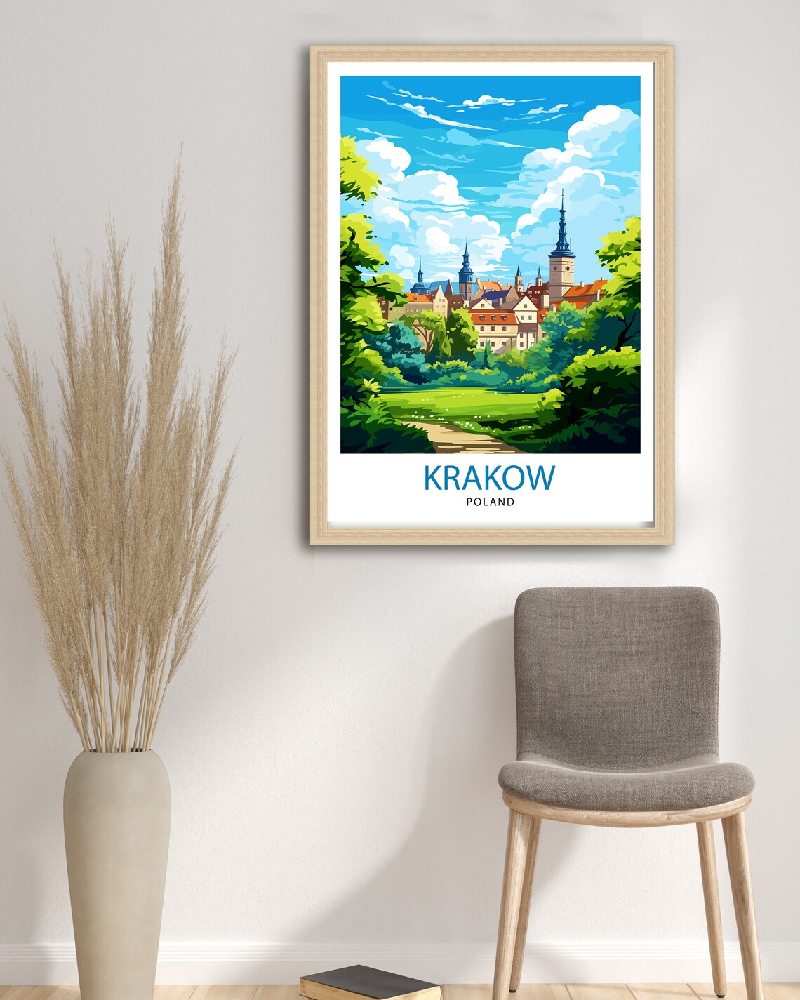 Krakow Poland Travel Poster, Europe Wall Decor - Image 3