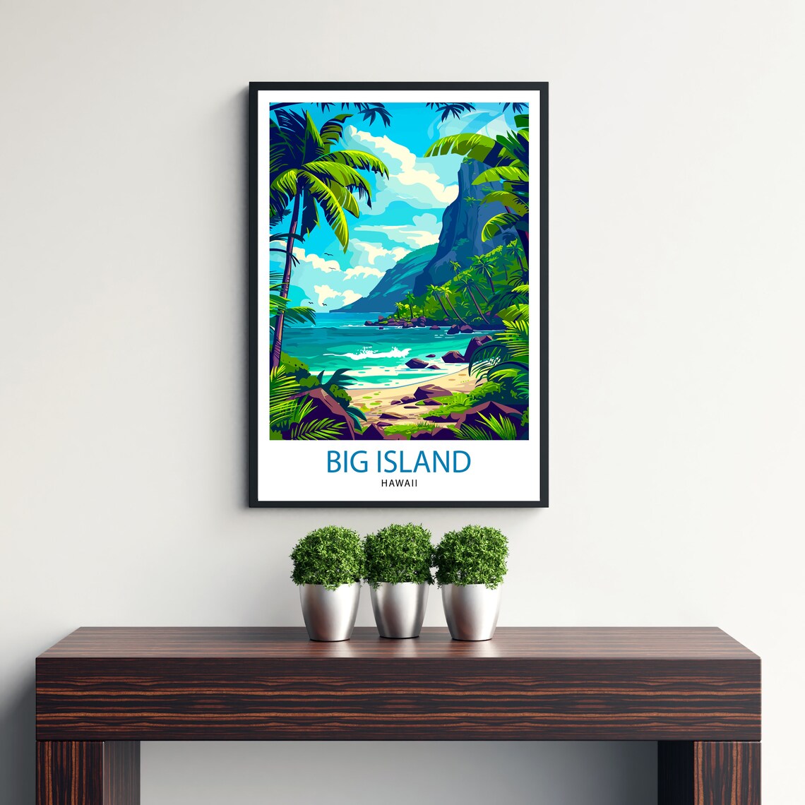 Big Island Hawaii Wall Decor Travel Poster - Image 3
