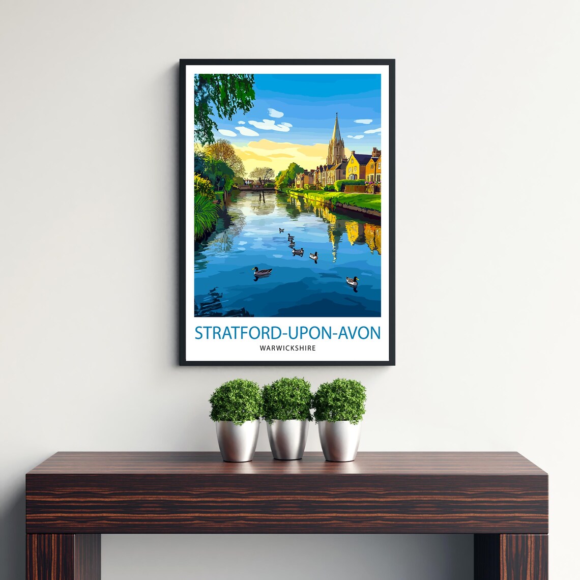 Stratford Upon Avon England Travel Poster - Image 3