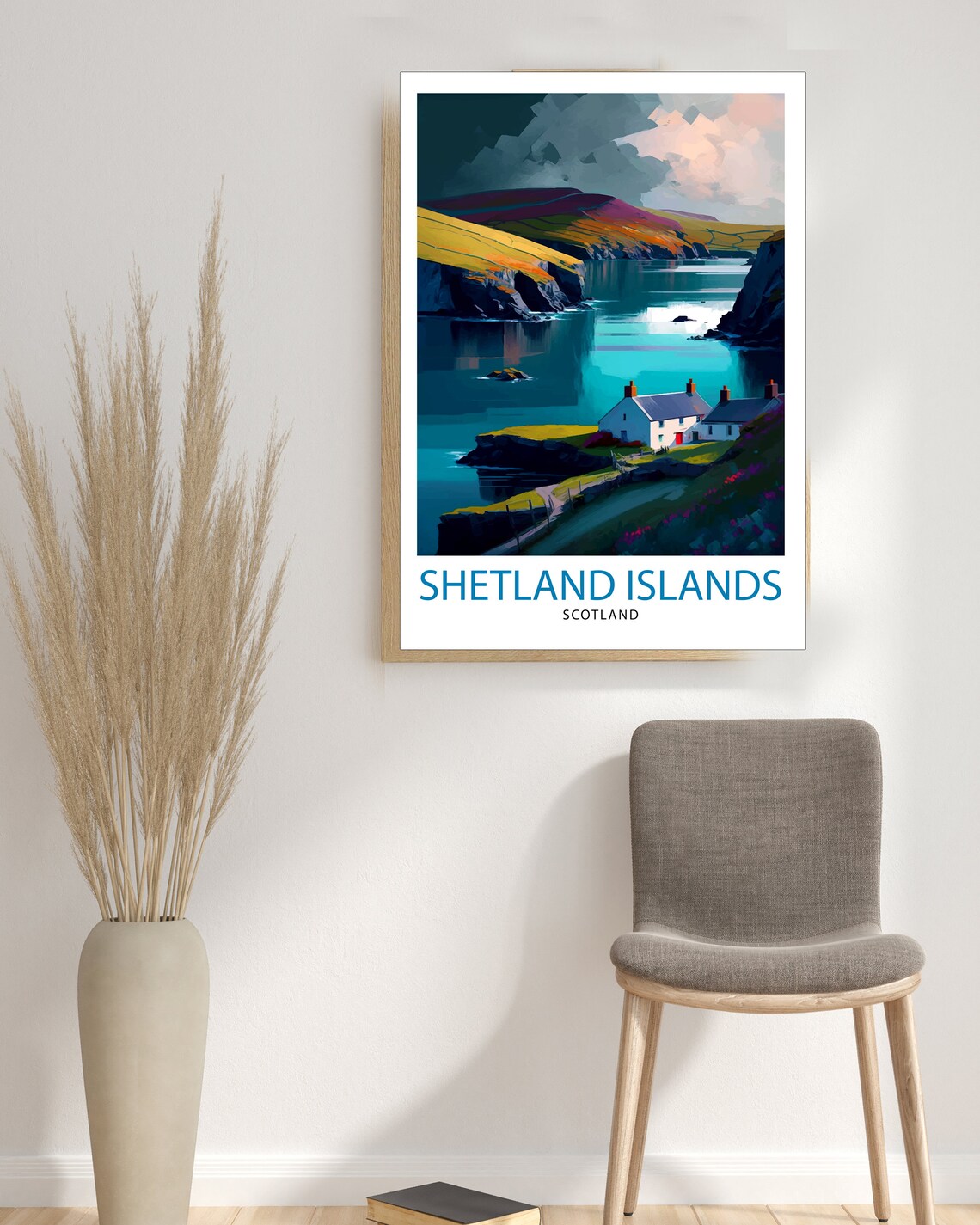 Shetland Islands Travel Poster, Scotland Wall Decor - Image 3