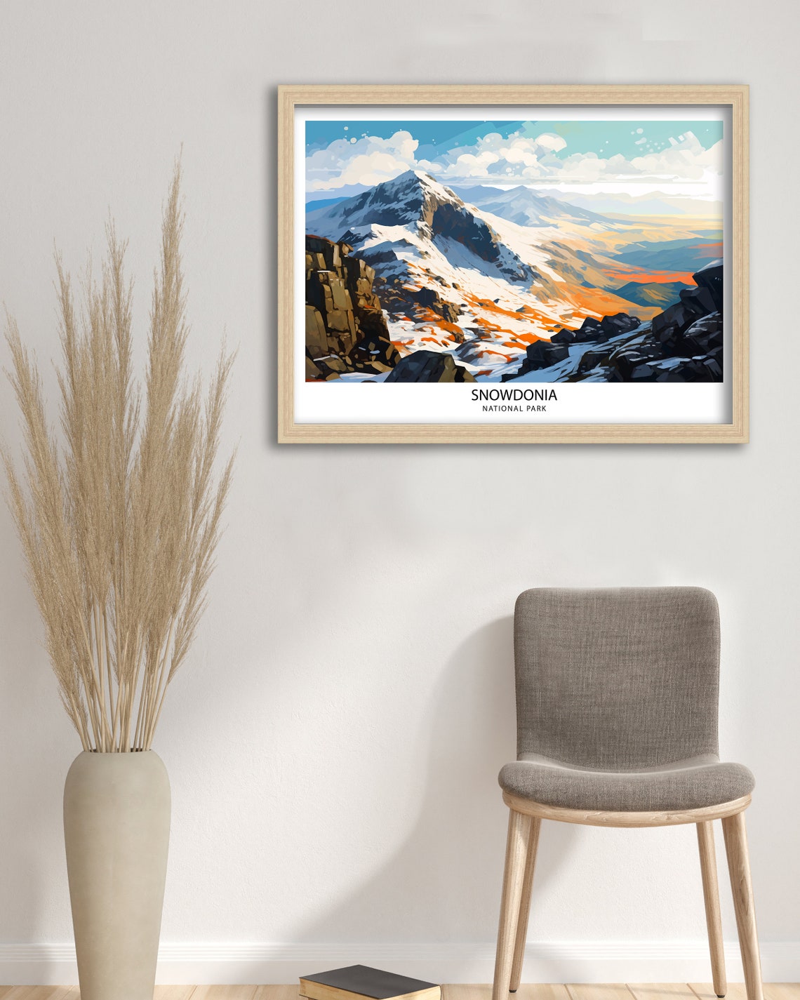 Snowdonia Travel Print Snowdonia Print Travel Poster Wales Snowdonia Poster Travel Print Wales Print Snowdon Print - Image 2