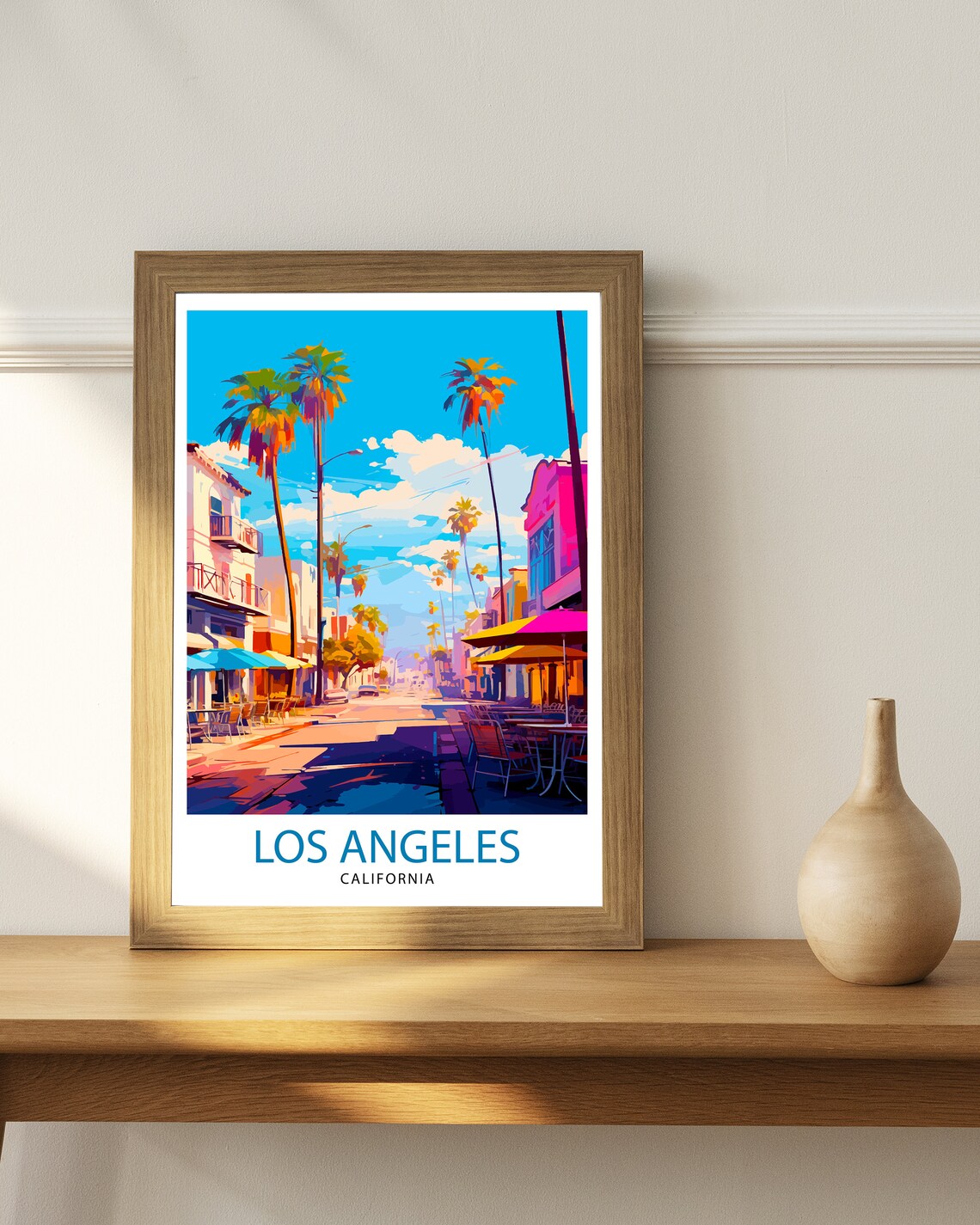 Los Angeles Travel Print, California Wall Decor - Image 2
