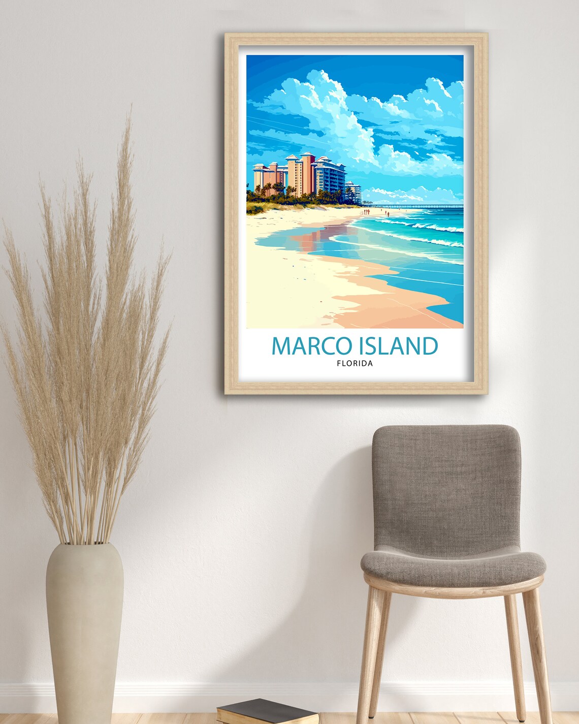Marco Island Florida Travel Poster, Beach Decor - Image 3