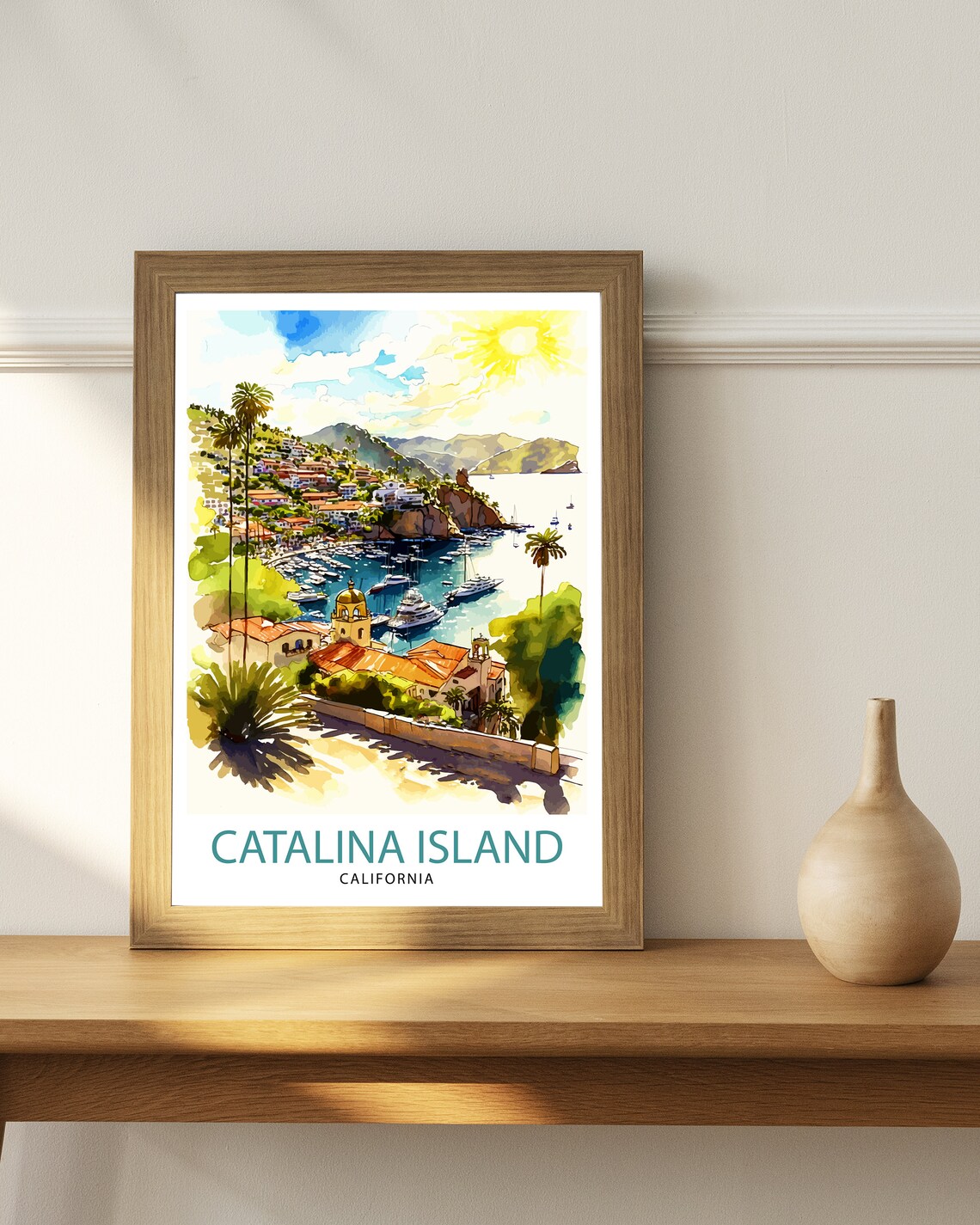Catalina Island California Travel Poster, Illustration - Image 2