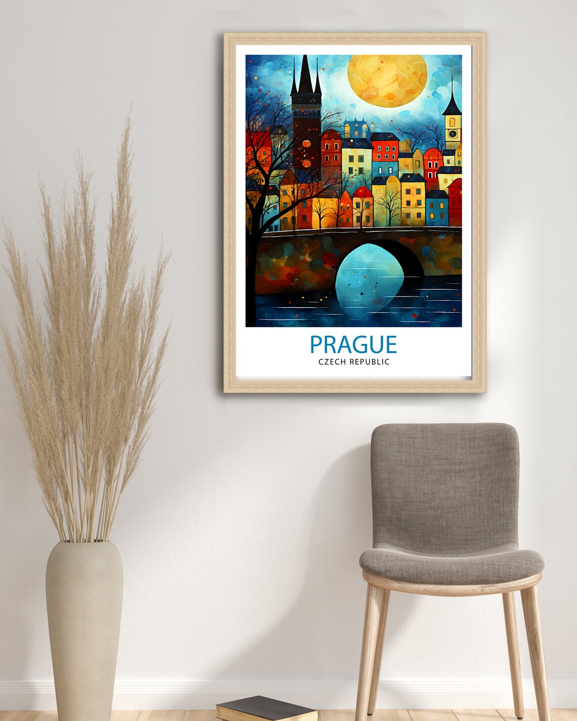 Prague, Czech Republic Vintage Travel Poster - Image 3