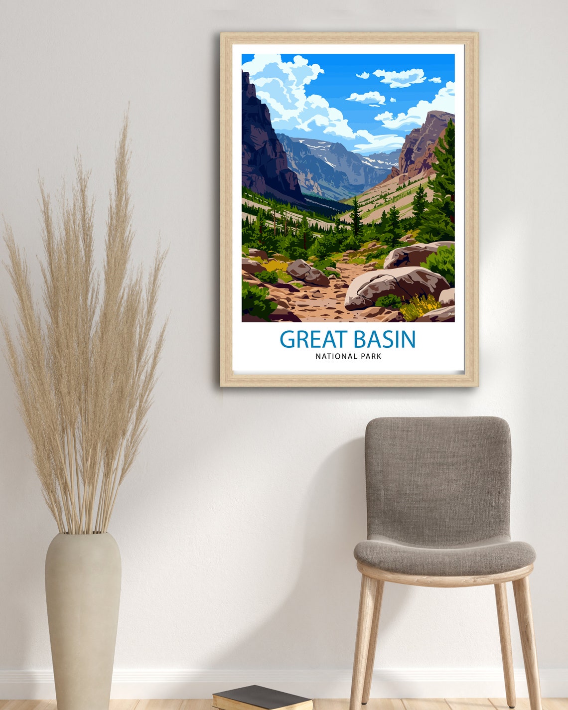 Great Basin National Park Nevada Canyon Trail Wilderness Poster - Image 2
