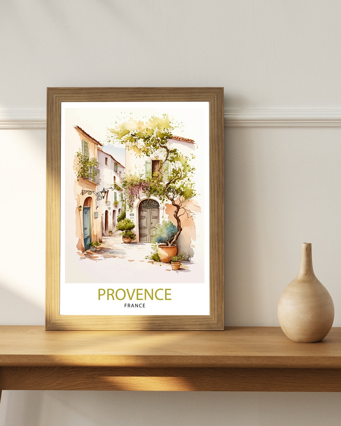 Provence France Travel Print Provence Wall Decor Provence Home Living Decor Provence France Illustration Travel Poster Gift For Provence - Image 2