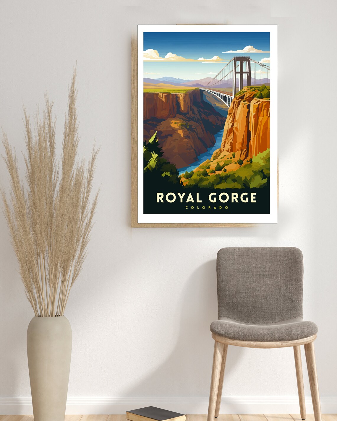 Royal Gorge Bridge Colorado Travel Poster - Image 3