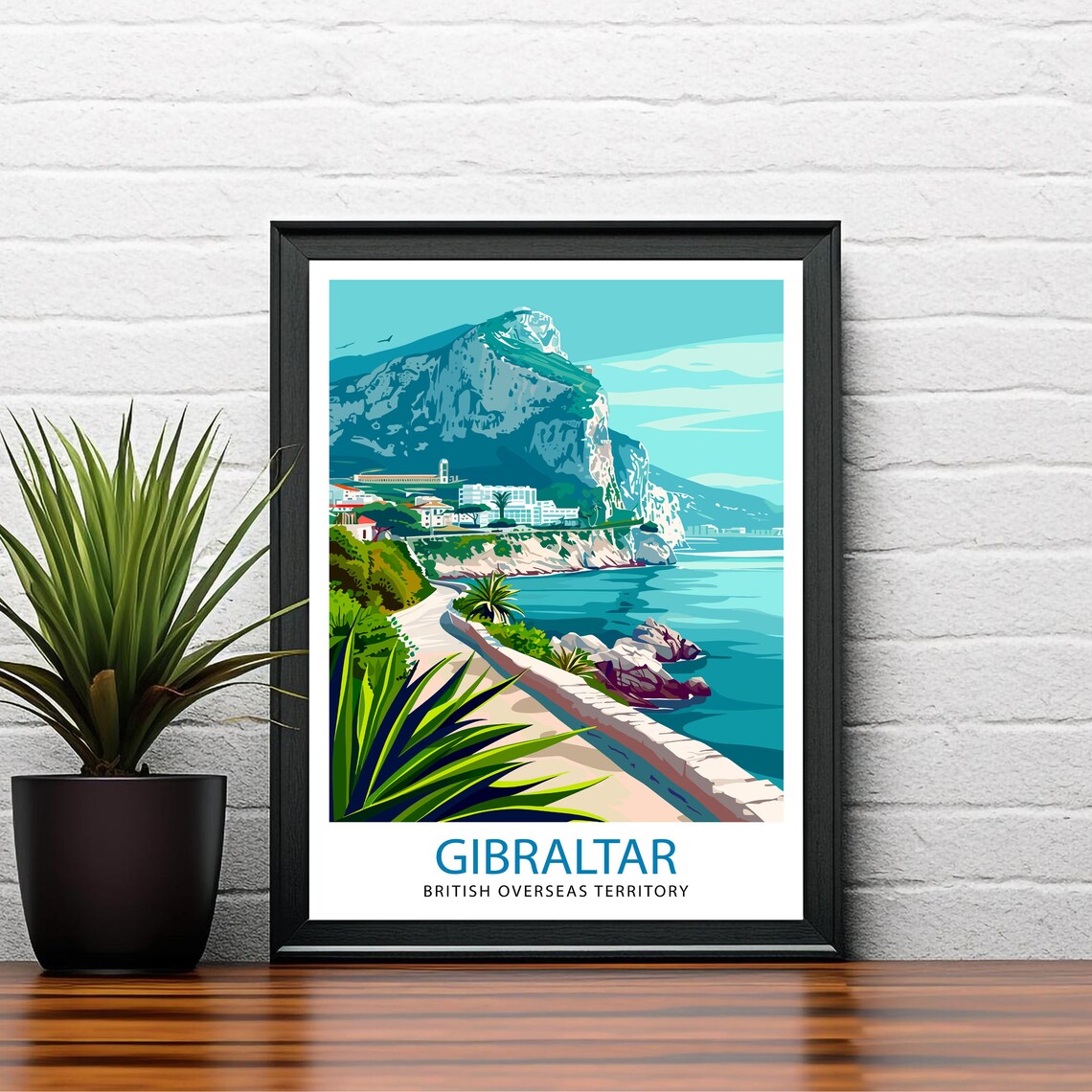 Gibraltar Travel Poster, Europe Wall Decor - Image 2