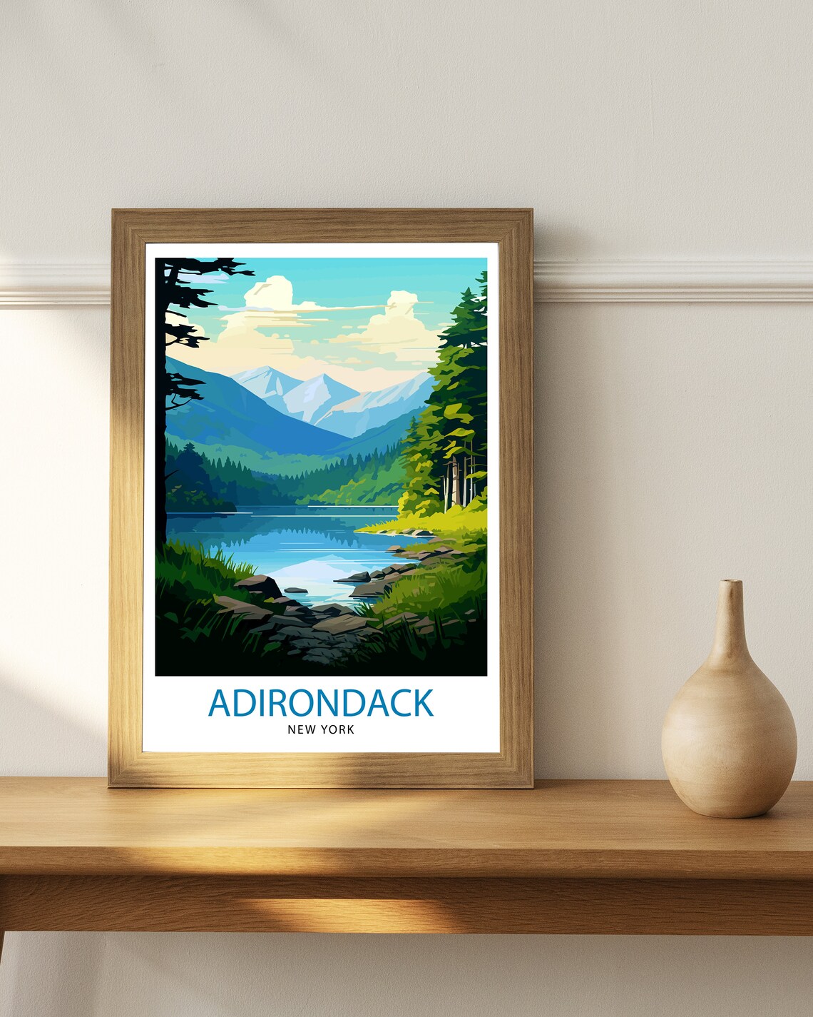 Adirondack, New York Travel Poster, Wall Decor - Image 2