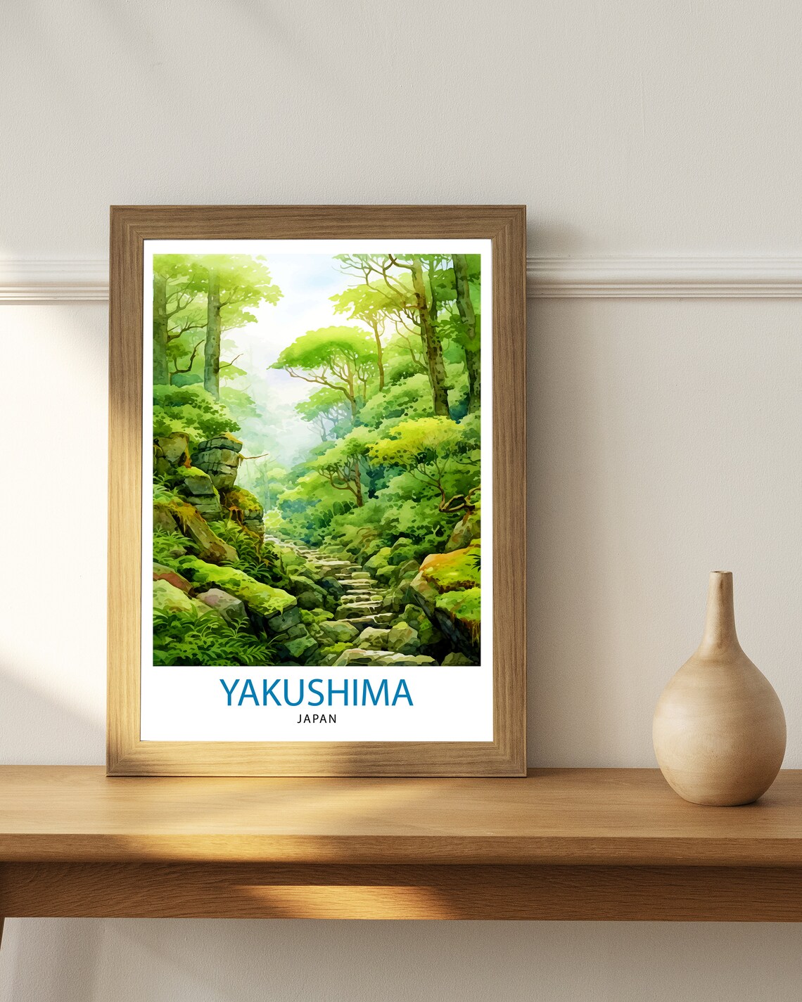 Yakushima Japan Travel Poster, Place Name Print - Image 2