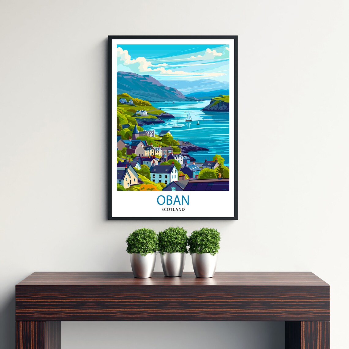 Oban Scotland Travel Poster, Europe Wall Decor - Image 3