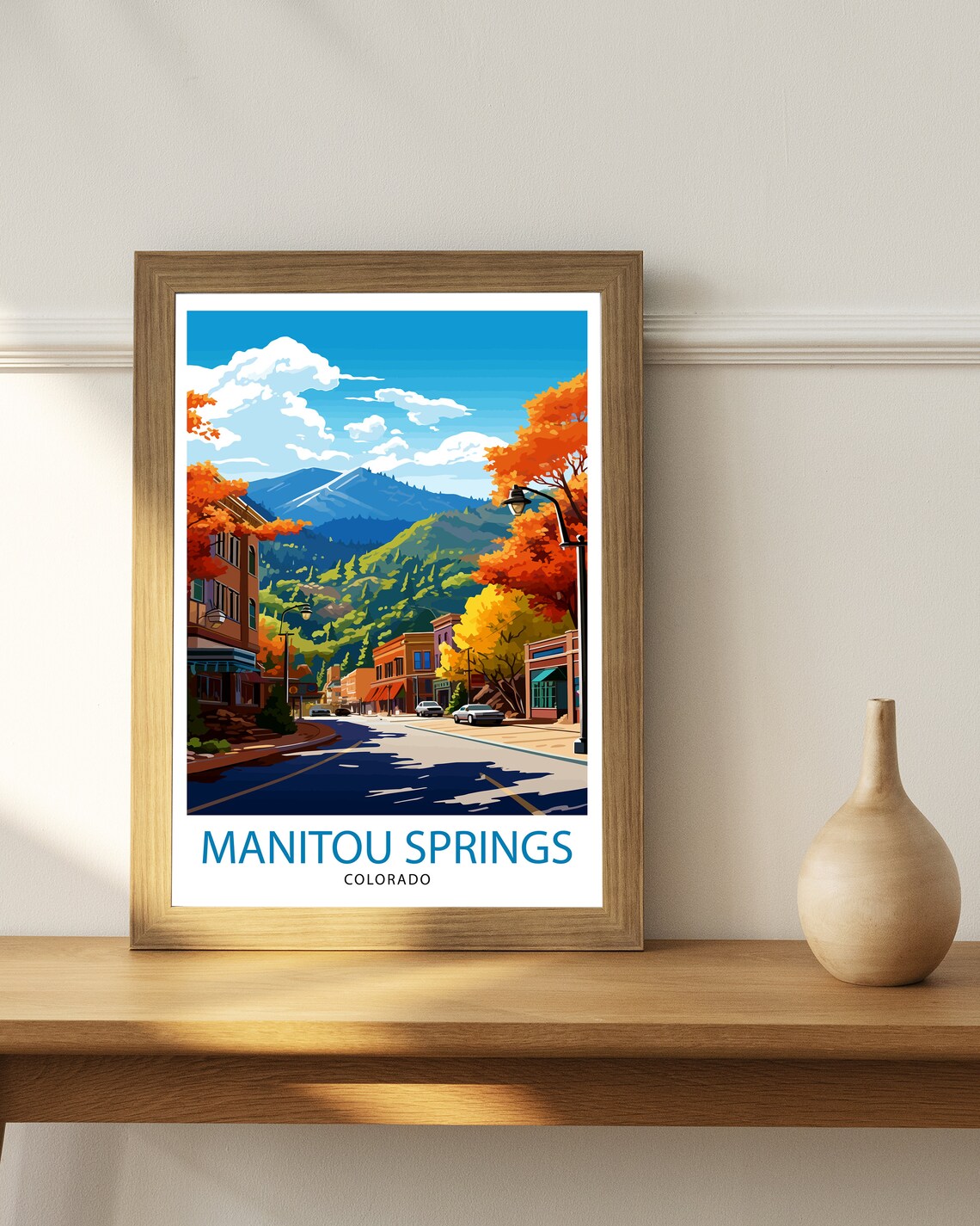 Manitou Springs Colorado Travel Poster, Rocky Mountain - Image 3