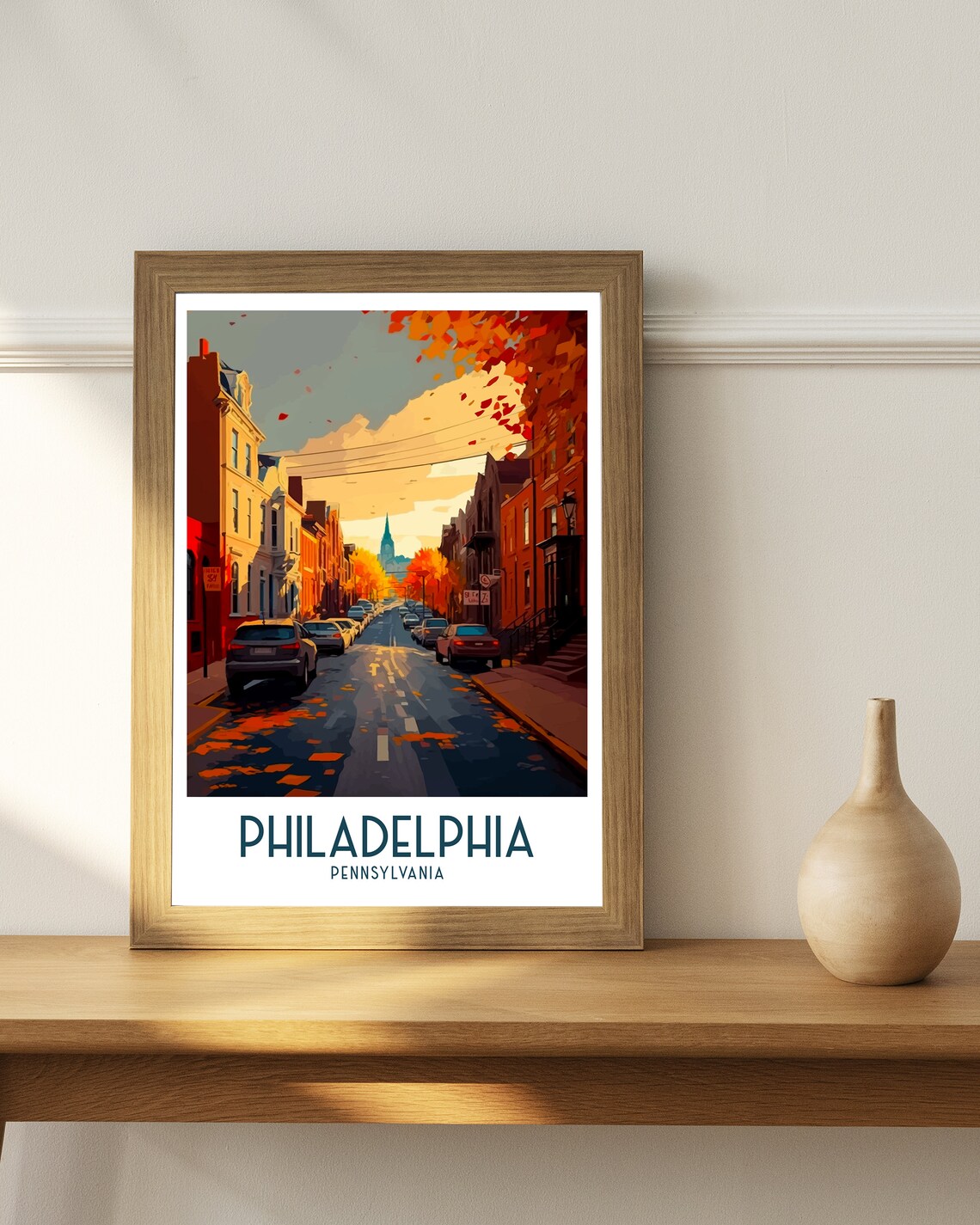 Philadelphia Travel Poster, Pennsylvania Wall Decor - Image 2