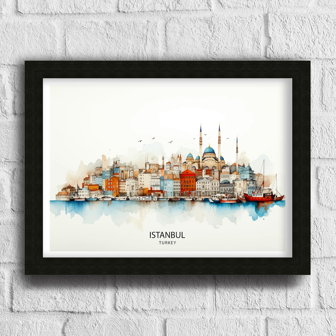 Istanbul Skyline Print, Historic Bosphorus View - Image 3