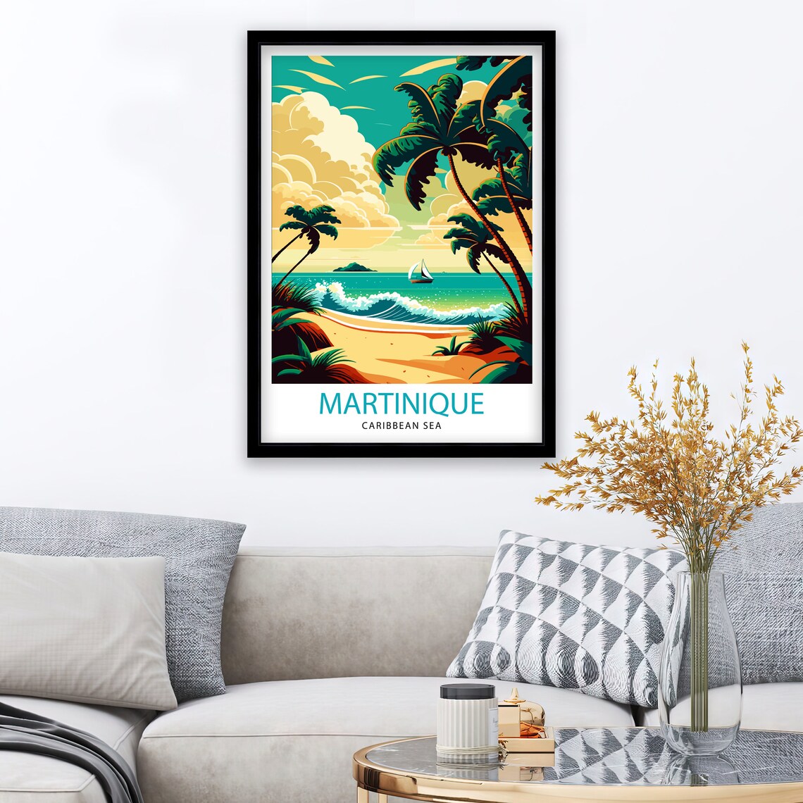Martinique Travel Poster, Island Wall Decor - Image 2