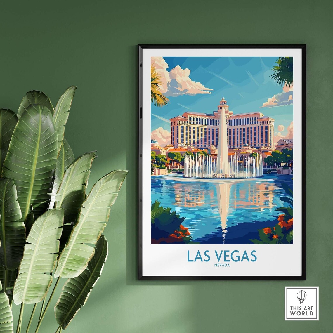 Las Vegas Travel Poster, Birthday or Anniversary Gift - Image 2