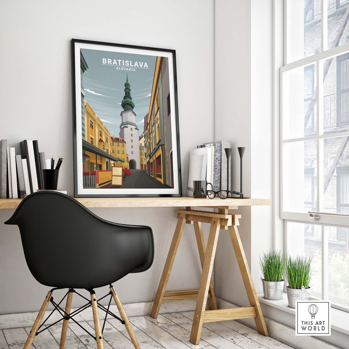 Bratislava Poster, Slovakia Travel Poster Art Print - Image 4