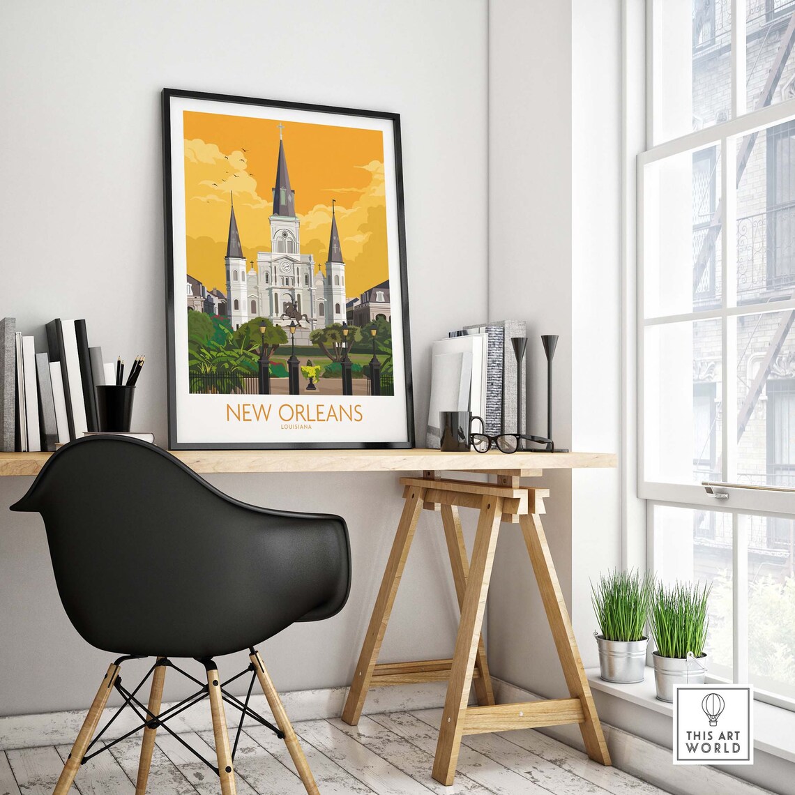 New Orleans Louisiana Travel Poster Art Print - Image 4