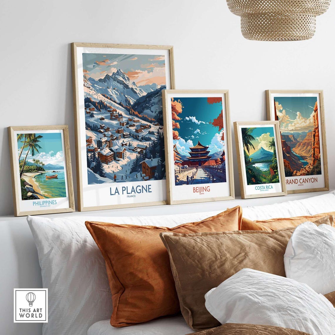 La Plagne French Alps Ski Resort Poster - Image 3