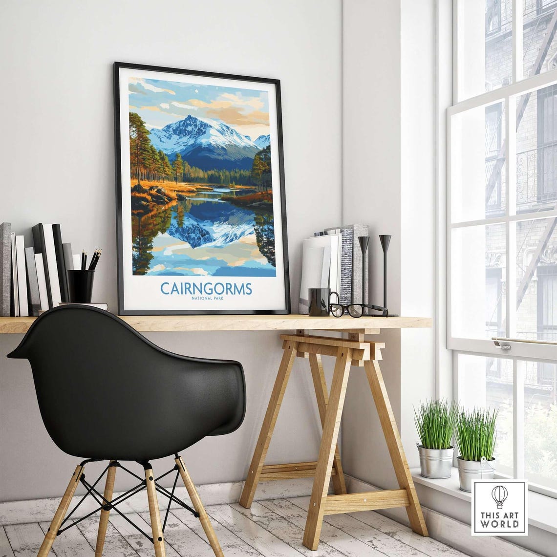 Cairngorms Poster, Scotland Wall Art Print - Image 4