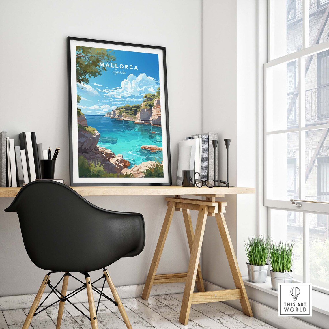Mallorca Travel Poster Art Print for Her or Him - Image 4