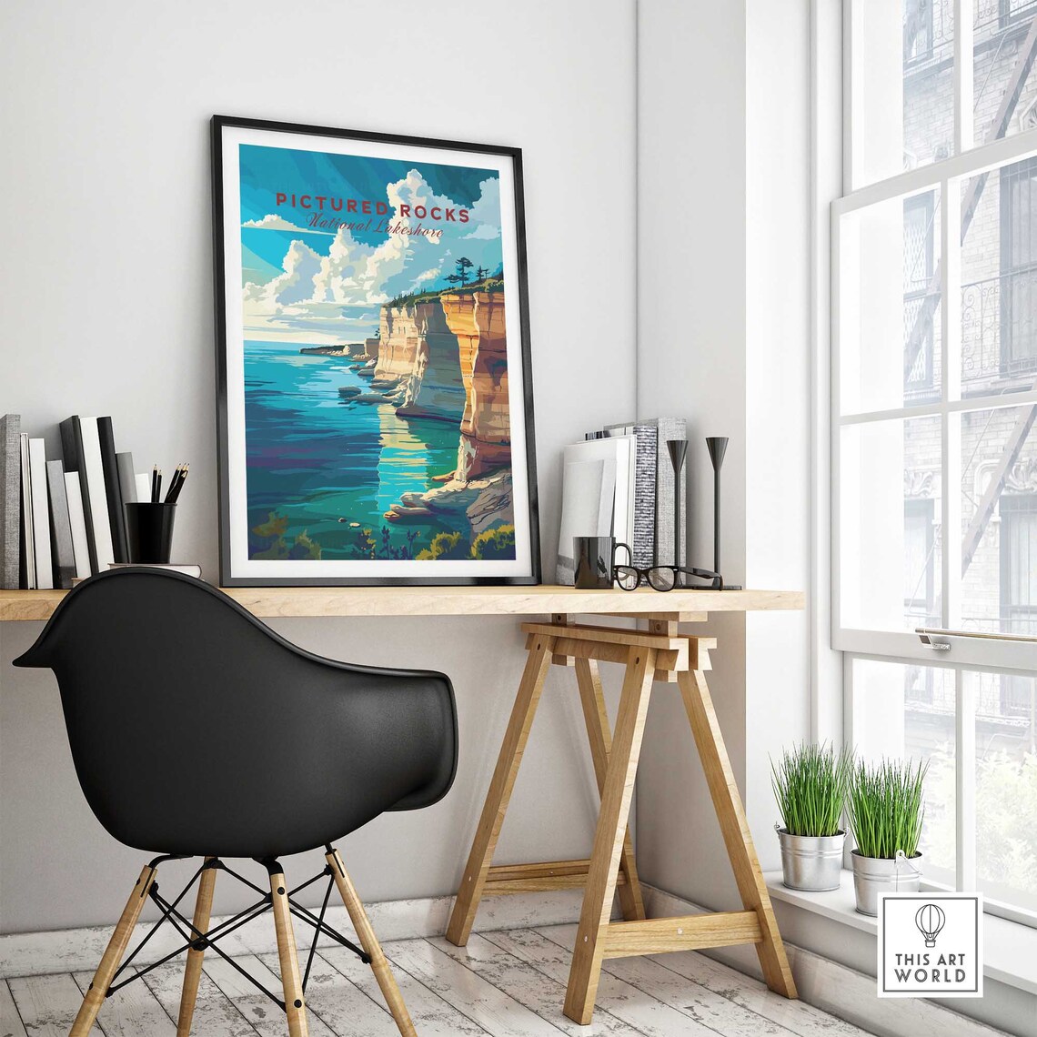 Pictured Rocks National Lakeshore Travel Poster - Image 4