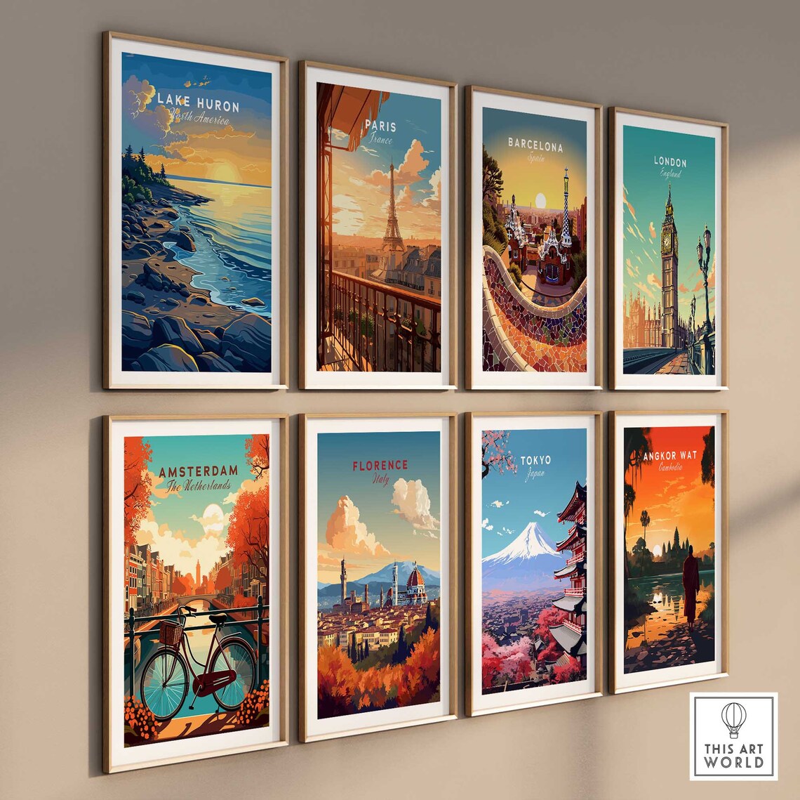Lake Huron Travel Poster, Lake Huron Wall Art - Image 3
