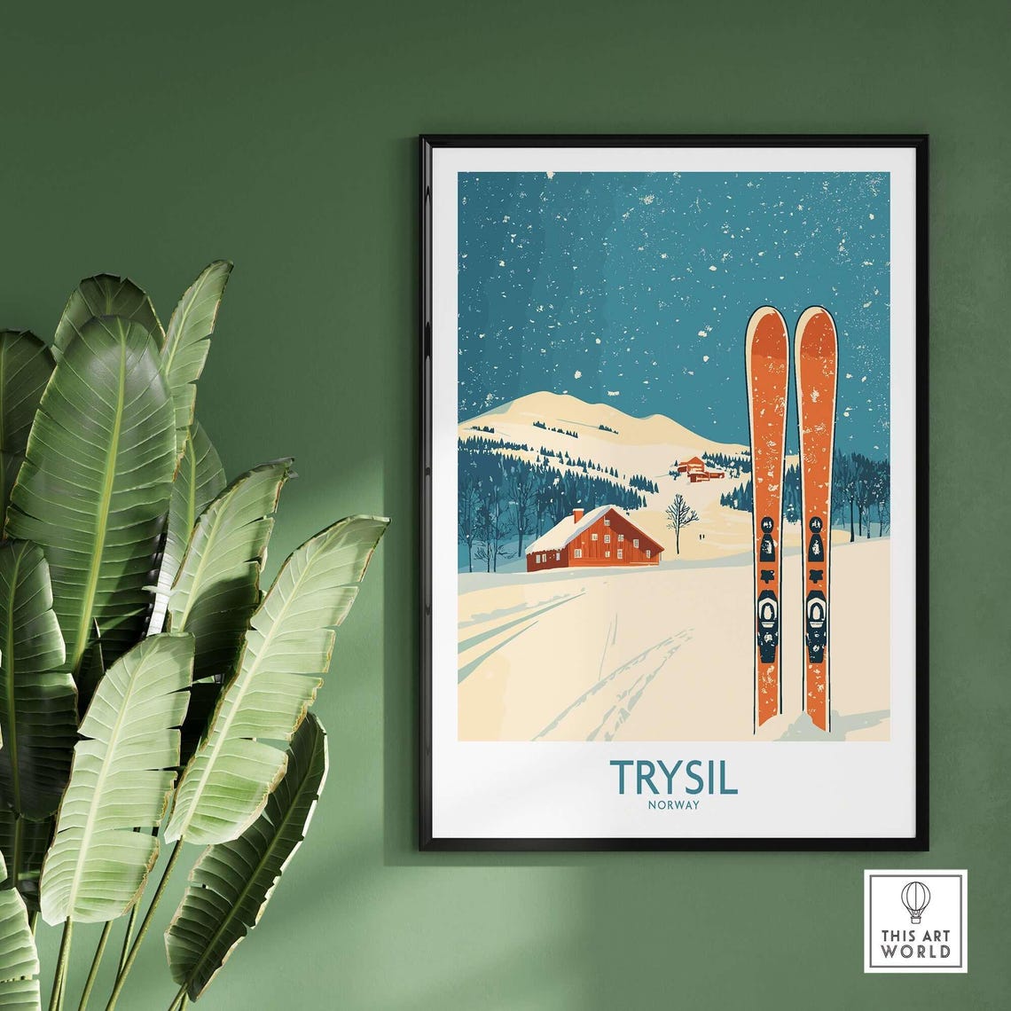 Trysil Ski Resort, Norway Winter Sports Poster - Image 2